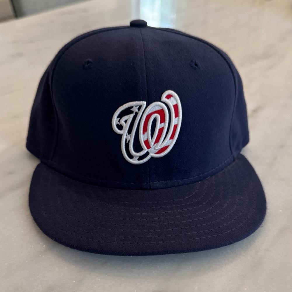 Washington Nationals Navy Baseball Cap with Embroidered Logo